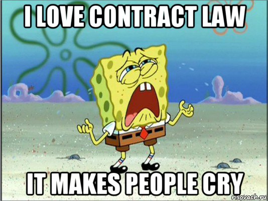 i love contract law it makes people cry, Мем Спанч Боб плачет