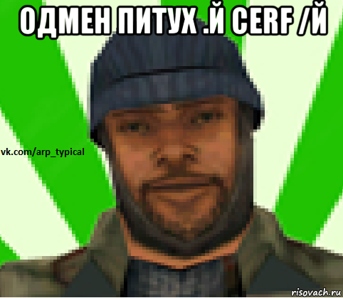 одмен питух .й cerf /й , Мем Vkcomarptypical