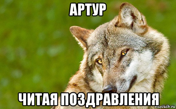 артур читая поздравления, Мем   Volf