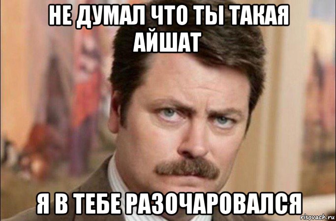 не думал что ты такая айшат я в тебе разочаровался, Мем  Я человек простой