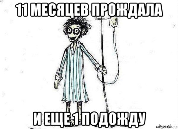 11 месяцев прождала и еще 1 подожду, Мем  зато я сдал