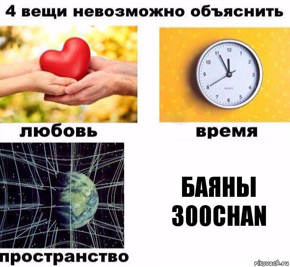 баяны 300chan, Комикс  4 вещи невозможно объяснить