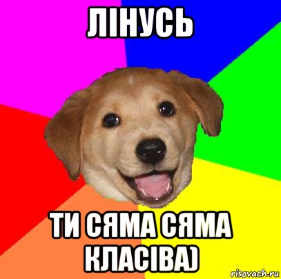 лiнусь ти сяма сяма класiва), Мем Advice Dog