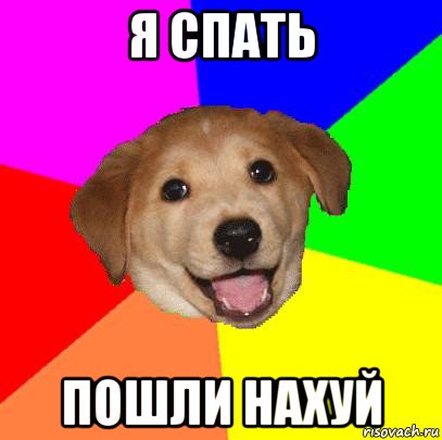 я спать пошли нахуй, Мем Advice Dog