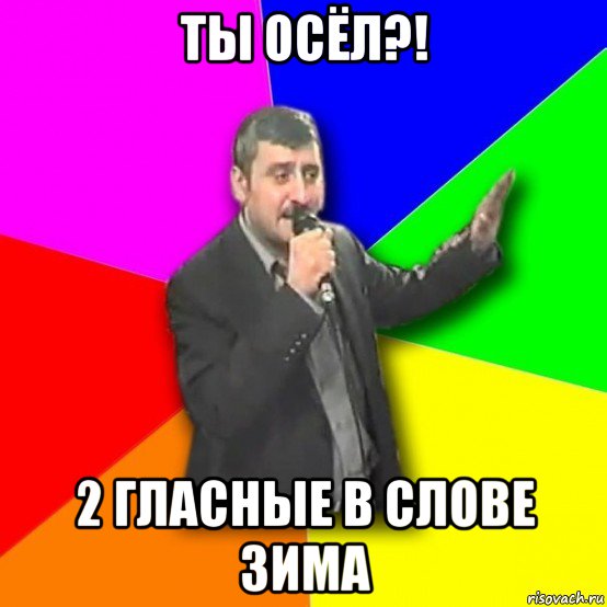 ты осёл?! 2 гласные в слове зима, Мем Давай досвидания