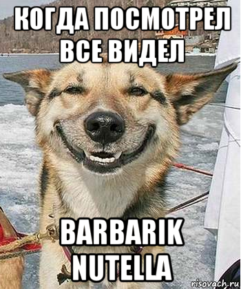 когда посмотрел все видел barbarik nutella