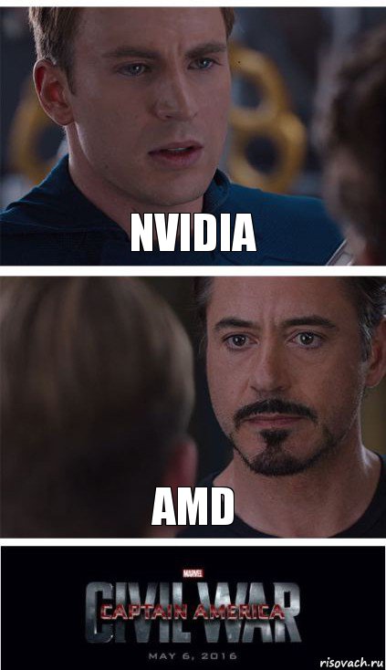 Nvidia Amd, Комикс   Гражданская Война