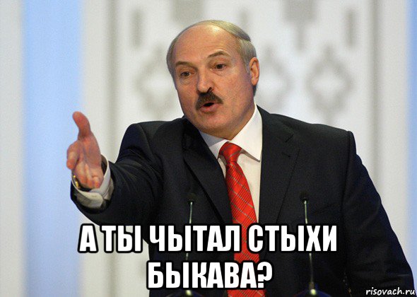  а ты чытал стыхи быкава?, Мем лукашенко