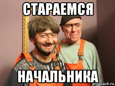 стараемся начальника