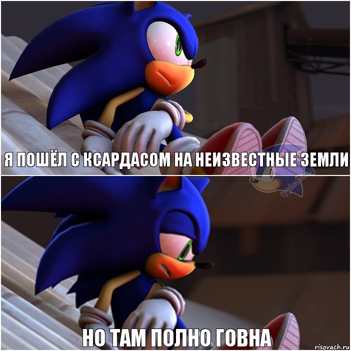 Я пошёл с Ксардасом на неизвестные земли Но там полно говна, Комикс Sonic 1