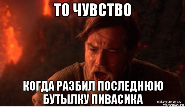 то чувство когда разбил последнюю бутылку пивасика, Мем ты был мне как брат