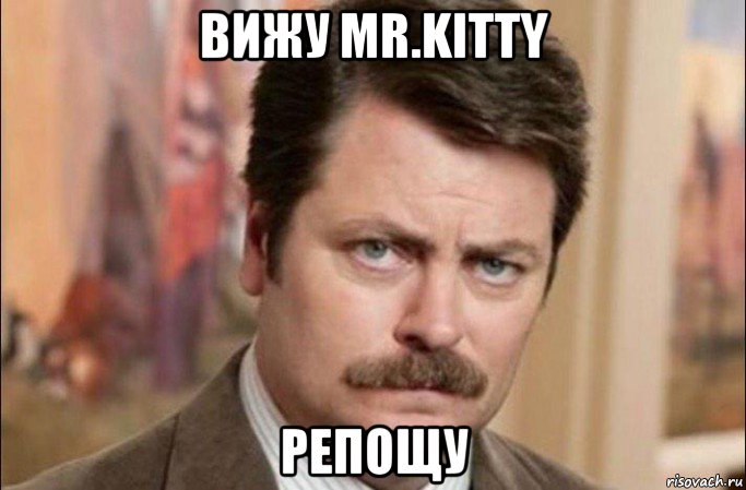 вижу mr.kitty репощу, Мем  Я человек простой