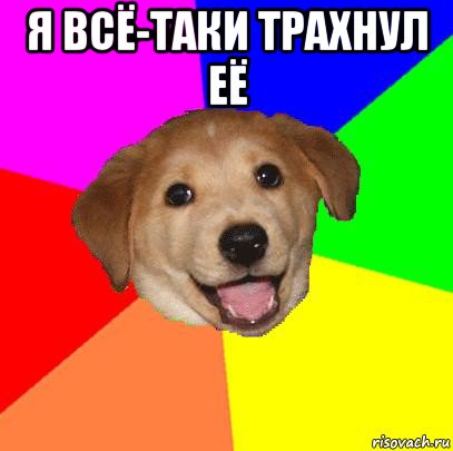 я всё-таки трахнул её , Мем Advice Dog