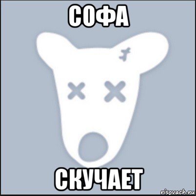 софа скучает