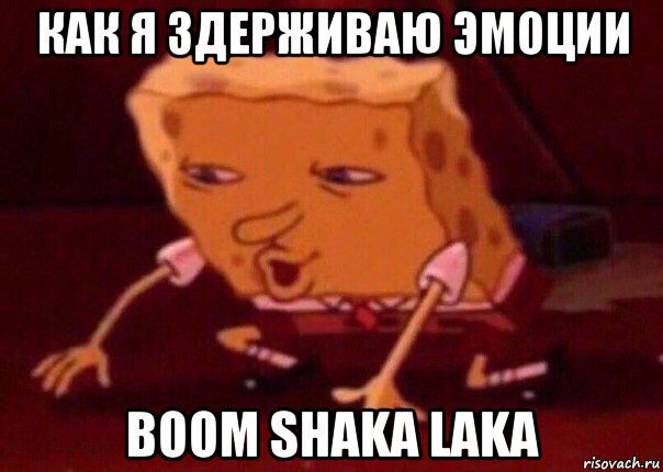 как я здерживаю эмоции boom shaka laka, Мем    Bettingmemes