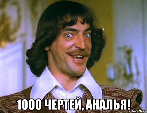  1000 чертей, аналья!, Мем Боярский (ДАртаньян)