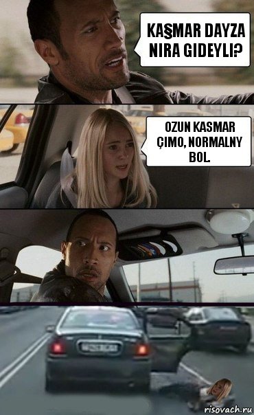 Ka§mar dayza nira gideyli? Ozun Kasmar çimo, normalny bol.