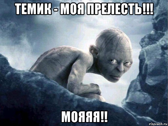 темик - моя прелесть!!! мояяя!!, Мем   Голлум