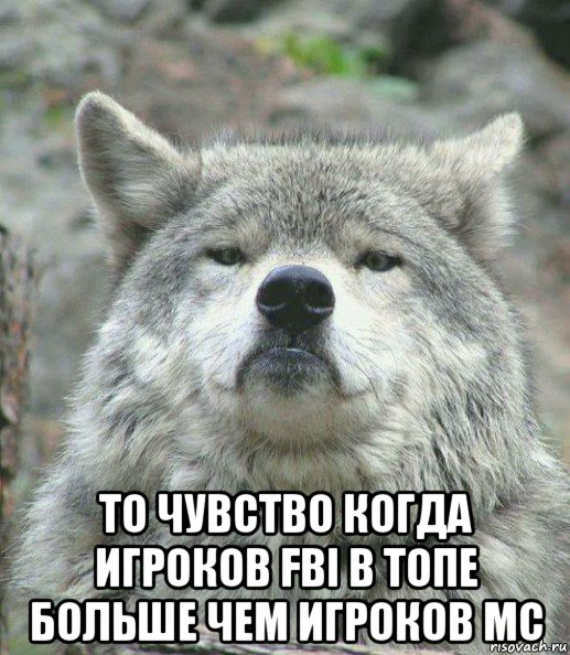  то чувство когда игроков fbi в топе больше чем игроков мс