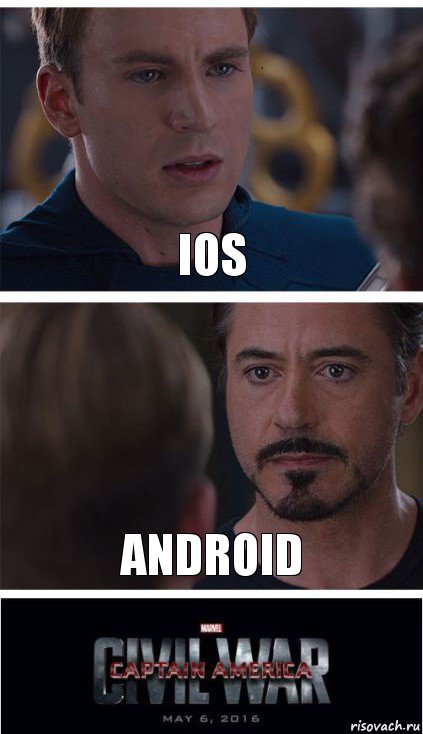 IOS ANDROID, Комикс   Гражданская Война