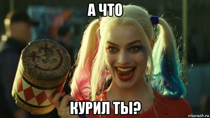 а что курил ты?, Мем    Harley quinn