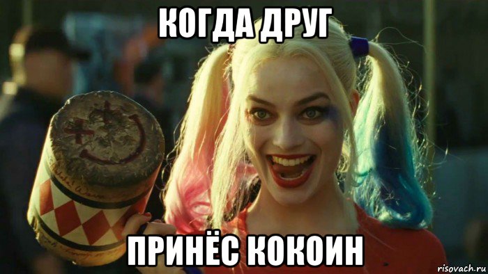 когда друг принёс кокоин, Мем    Harley quinn