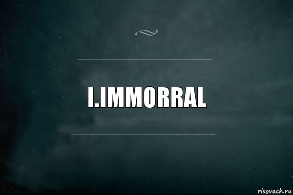 i.immorral, Комикс Игра Слов