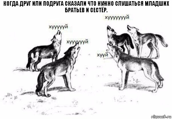 Когда друг или подруга сказали что нужно слушаться младших братьев и сестёр., Комикс Когда хочешь