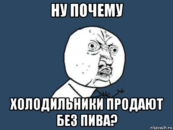 ну почему холодильники продают без пива?, Мем Ну почему