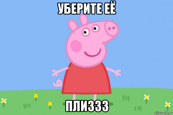 уберите её плиззз, Мем Пеппа