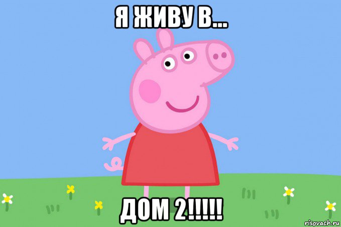 я живу в... дом 2!!!!!, Мем Пеппа