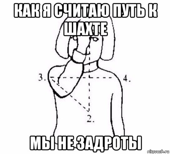 как я считаю путь к шахте мы не задроты, Мем  Перекреститься