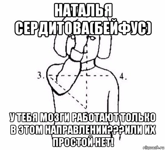 наталья сердитова(бейфус) у тебя мозги работают только в этом направлении???или их простой нет!, Мем  Перекреститься