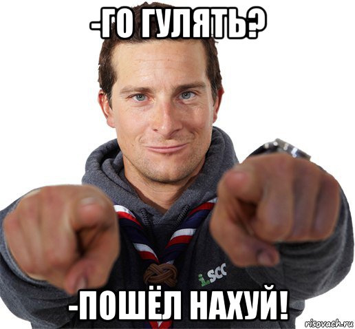 -го гулять? -пошёл нахуй!, Мем прикол