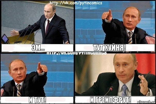 Эм... ТУТ ХУЙНЯ! И ТУТ! И ГРЕЙПФРУТ!, Комикс Путин