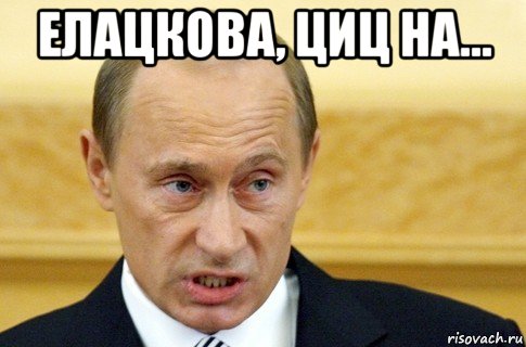 елацкова, циц на... , Мем путин