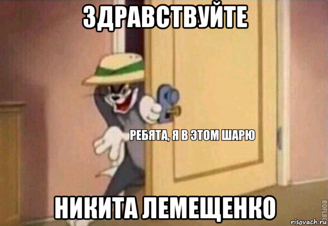 здравствуйте никита лемещенко, Мем    Ребята я в этом шарю