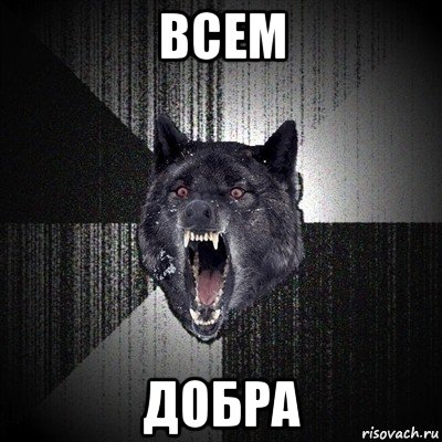 всем добра, Мем Сумасшедший волк