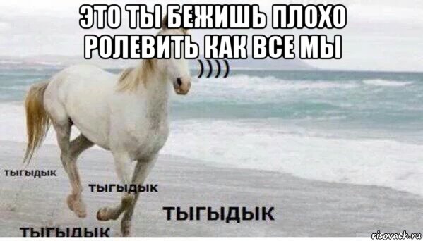 это ты бежишь плохо ролевить как все мы , Мем   Тыгыдык