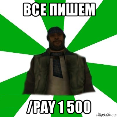 все пишем /pay 1 500, Мем   Типичный Бомж SAMP