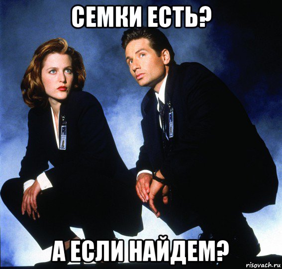 семки есть? а если найдем?, Мем Секретные материалы