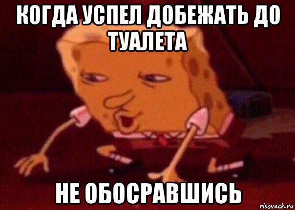 когда успел добежать до туалета не обосравшись, Мем    Bettingmemes