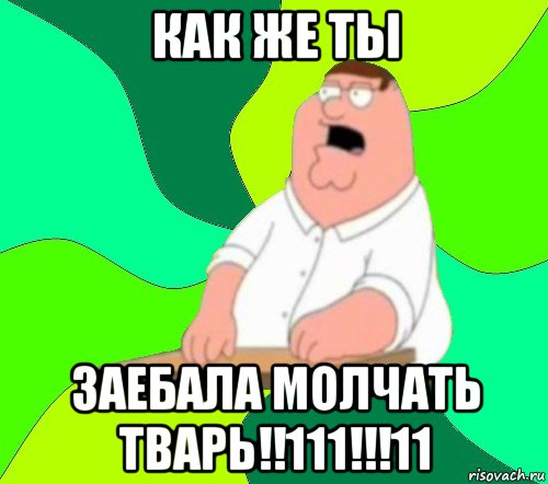 как же ты заебала молчать тварь!!111!!!11, Мем  Да всем насрать (Гриффин)