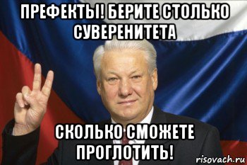 префекты! берите столько суверенитета сколько сможете проглотить!, Мем Ельцин