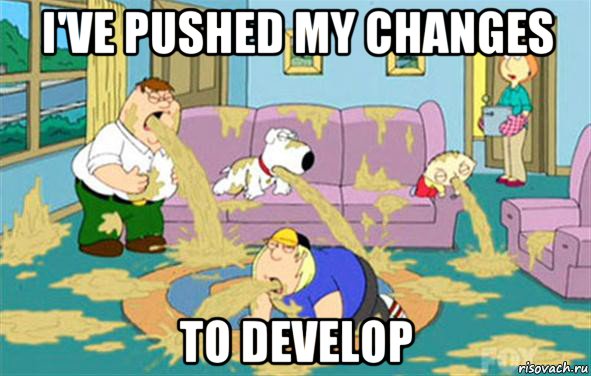 i've pushed my changes to develop, Мем Гриффины блюют