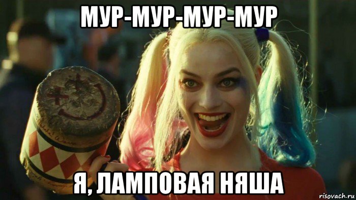 мур-мур-мур-мур я, ламповая няша, Мем    Harley quinn