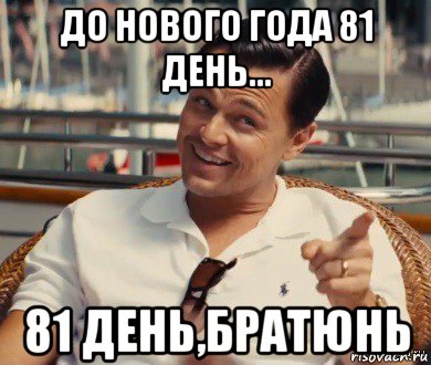 до нового года 81 день... 81 день,братюнь, Мем Хитрый Гэтсби