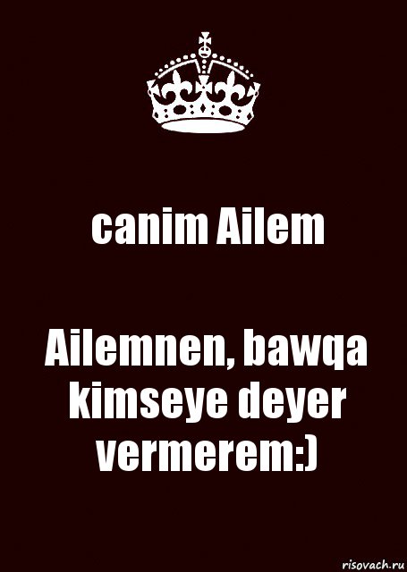 canim Ailem Ailemnen, bawqa kimseye deyer vermerem:), Комикс keep calm