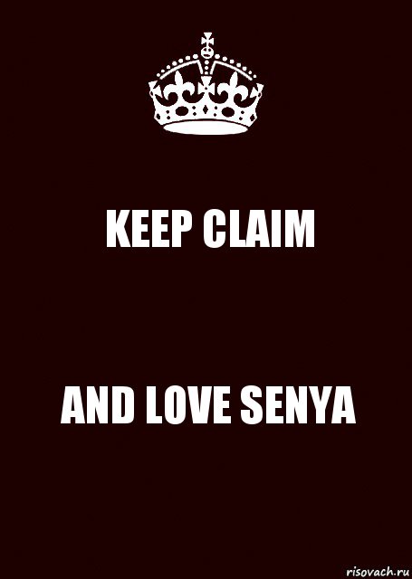 KEEP CLAIM AND LOVE SENYA, Комикс keep calm