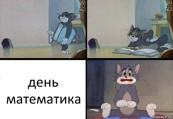 день математика, Комикс  Кот Том в шоке